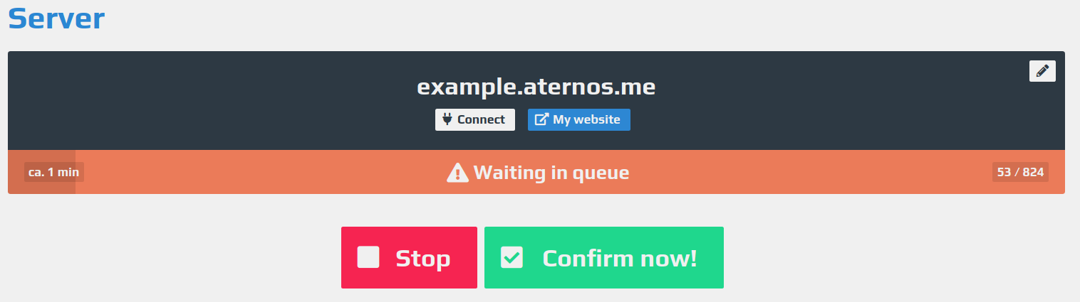 Queue Aternos